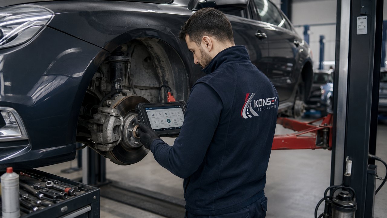 Kış öncesi araç bakım kontrol listesi için servis kontrolü