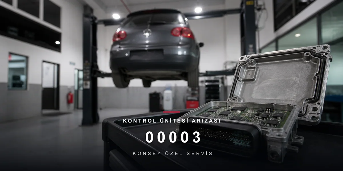 VW 00003 Hata Kodu Nedir? Kontrol Ünitesi Arızası