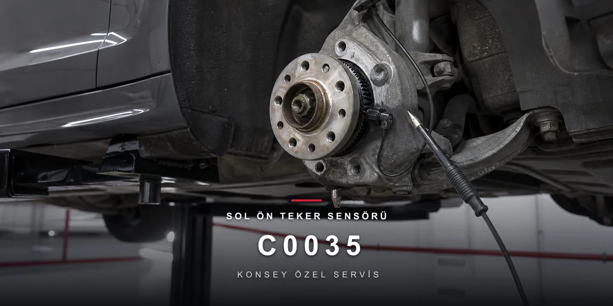 C0035 Arıza Kodu: Sol Ön Teker Hız Sensörü — ABS'in Klasik C Kodu