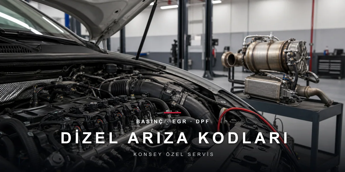 Dizel Arıza Kodları Rehberi: Common Rail'den DPF'ye Tam Harita
