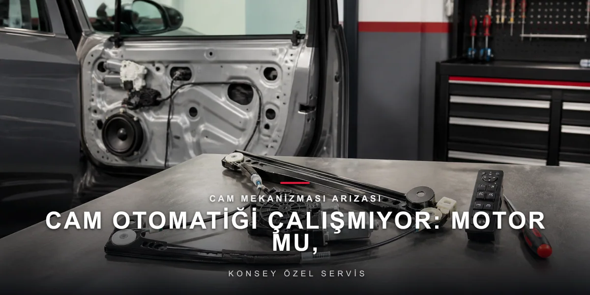 Cam Otomatiği Çalışmıyor: Motor mu, Kriko mu, Düğme mi?
