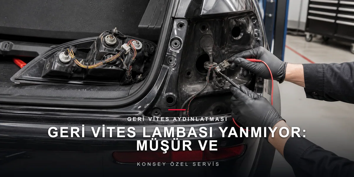 Geri Vites Lambası Yanmıyor: Müşür ve Tesisat Kontrolü