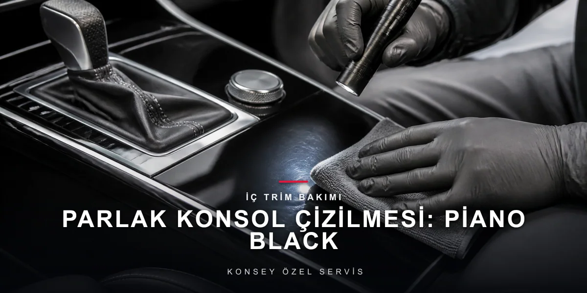 Parlak Konsol Çizilmesi: Piano Black Yüzey Bakımı