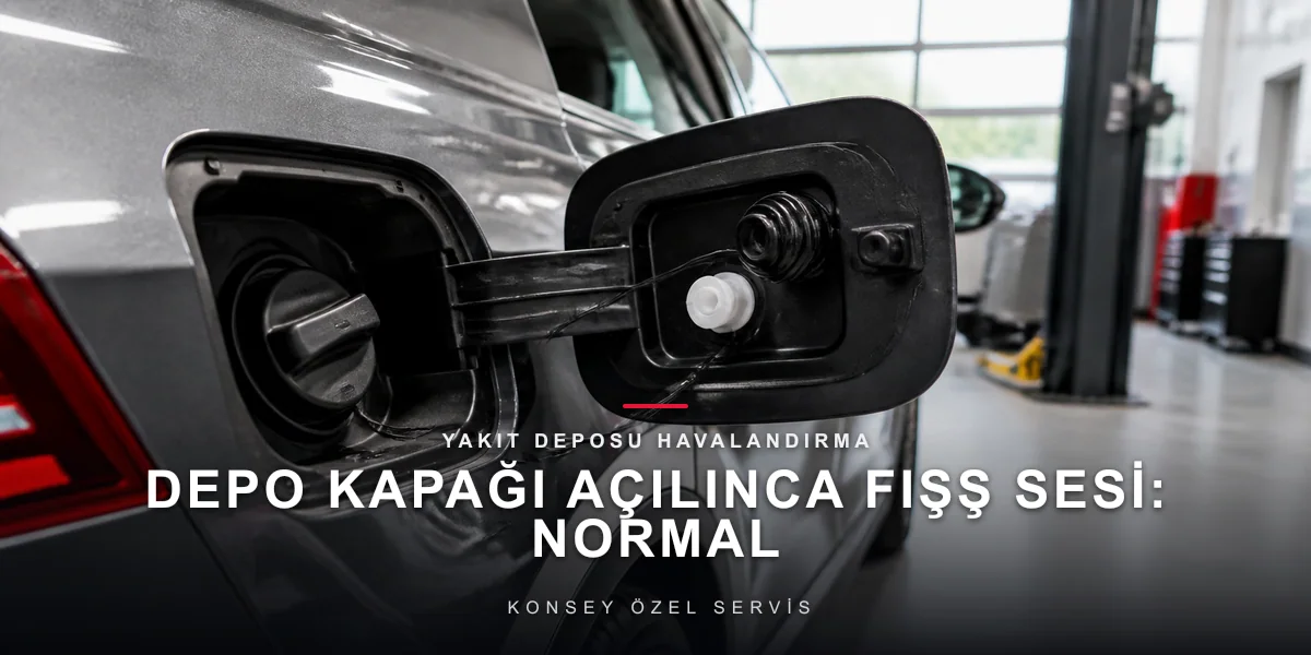 Depo Kapağı Açılınca Fışş Sesi: Normal mi, Arıza mı?
