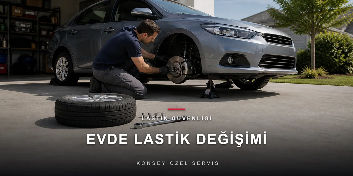 Evde Lastik Değişimi: Kriko Noktaları, Bijon Torku, Güvenlik
