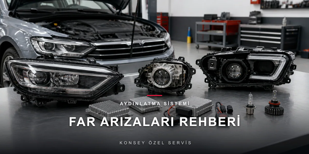 Far Arızaları: LED, Xenon ve Halojen Sorunları Rehberi