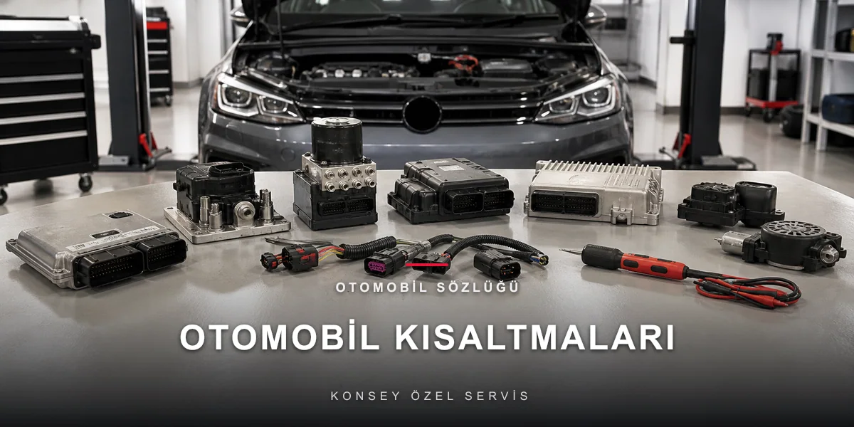 ESP, EPB, TFSI, DSG, OPF: Otomobil Kısaltmaları Sözlüğü