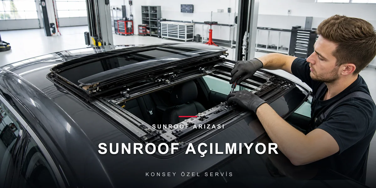 Sunroof Açılmıyor veya Yarıda Kalıyor: Mekanizma Rehberi