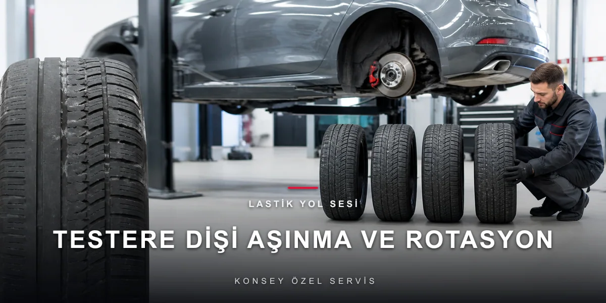 Lastik Yol Sesi Arttı: Testere Dişi Aşınma ve Rotasyon