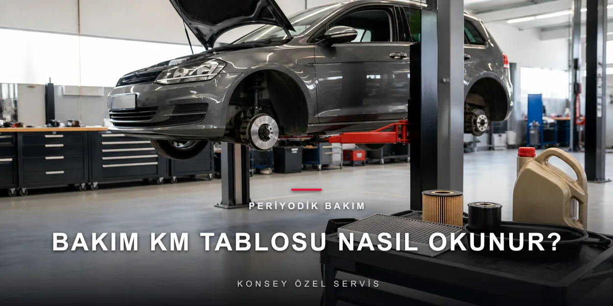 Periyodik Bakım Km Tablosu: VW, Audi, Seat, Skoda