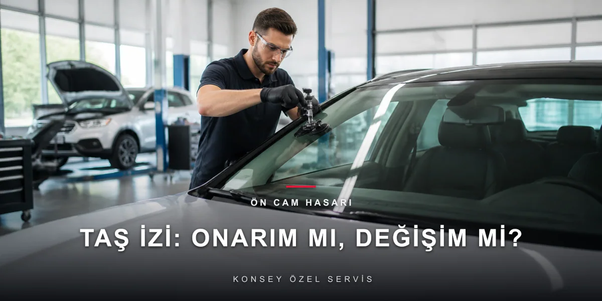 Ön Cam Taş İzi ve Çatlağı: Onarım mı Değişim mi?