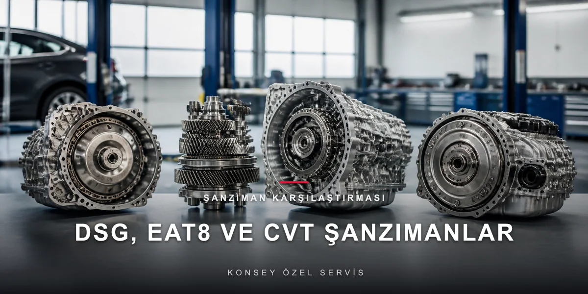 Otomatik Şanzıman Tipleri: DSG, EAT8, Tiptronic, CVT Farkları