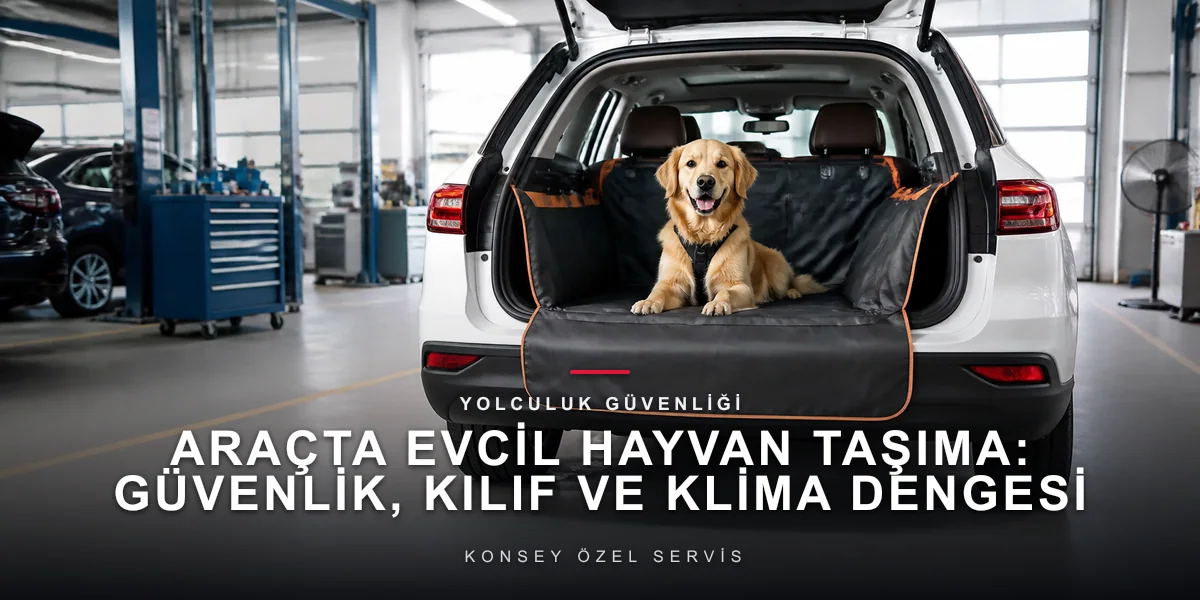 Araçta Evcil Hayvan Taşıma: Güvenlik, Kılıf ve Klima Dengesi
