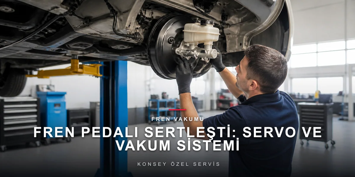 Fren Pedalı Sertleşti: Servo ve Vakum Sistemi