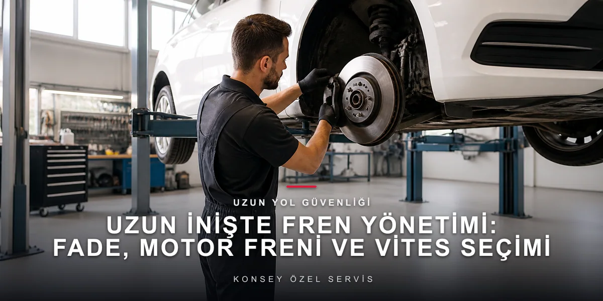 Uzun İnişte Fren Yönetimi: Fade, Motor Freni ve Vites Seçimi