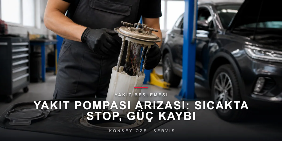 Yakıt Pompası Arızası: Sıcakta Stop, Güç Kaybı