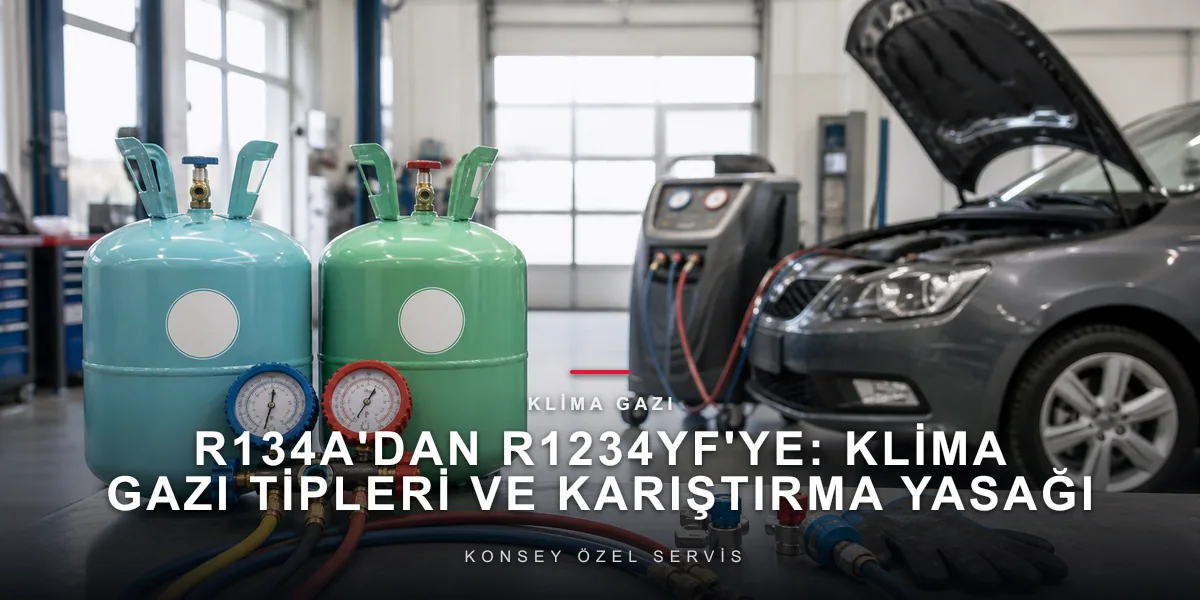 R134a'dan R1234yf'ye: Klima Gazı Tipleri ve Karıştırma Yasağı