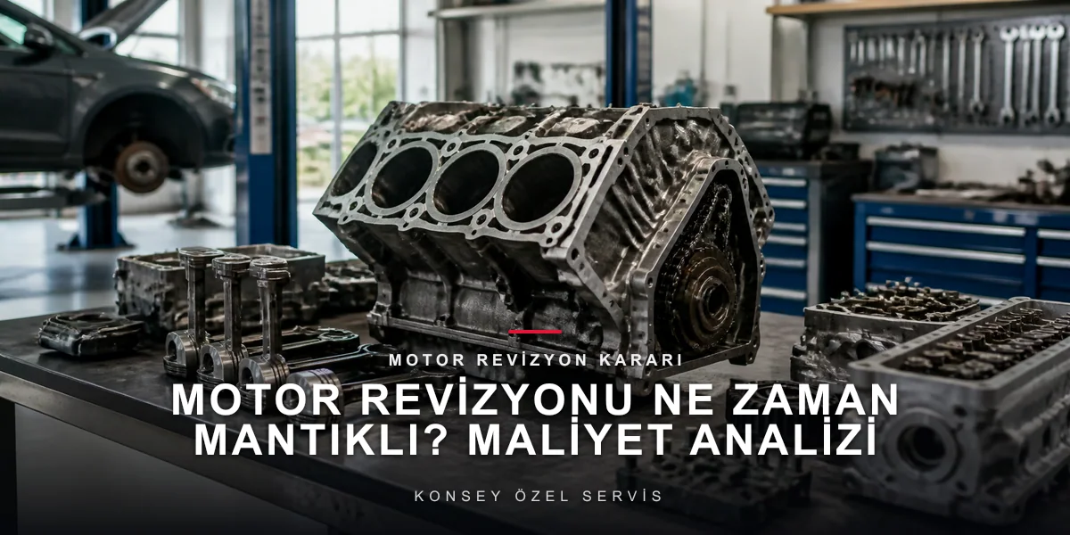 Motor Revizyonu Ne Zaman Mantıklı? Maliyet Analizi
