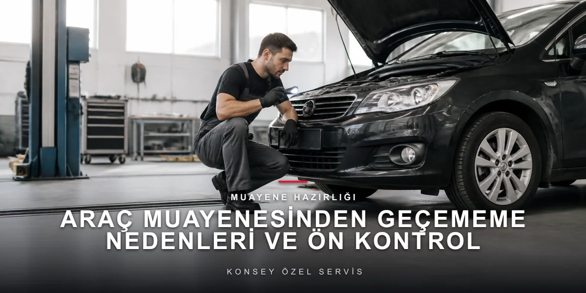 Araç Muayenesinden Geçememe Nedenleri ve Ön Kontrol