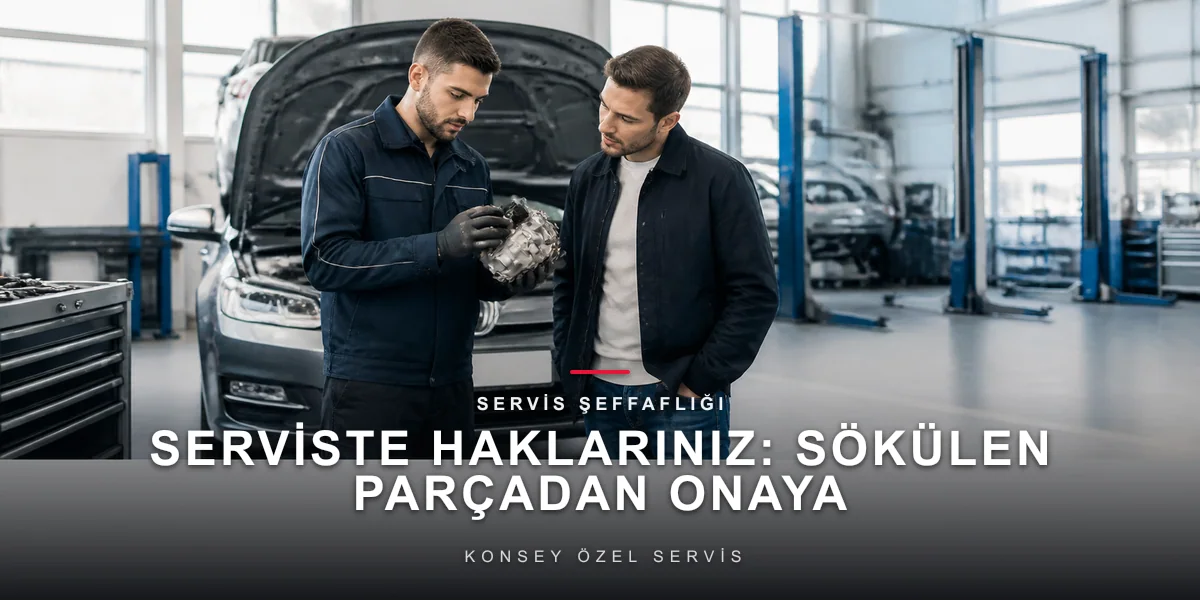 Serviste Haklarınız: Sökülen Parçadan Onaya