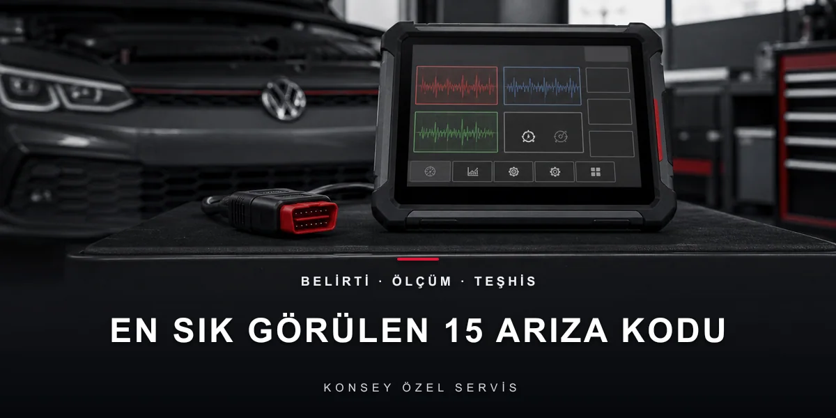 En Sık Görülen 15 Arıza Kodu: Türkiye Garaj İstatistiği için Konsey Özel Servis görseli