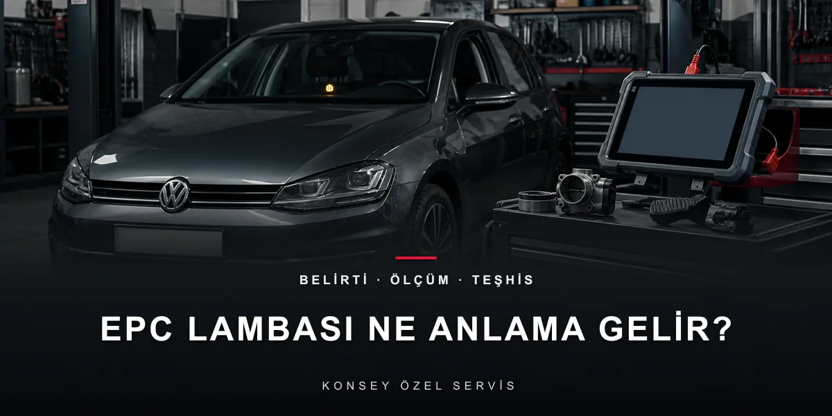 EPC Lambası Ne Demek? VW/Audi'nin En Çok Sorulan Uyarısı için Konsey Özel Servis görseli