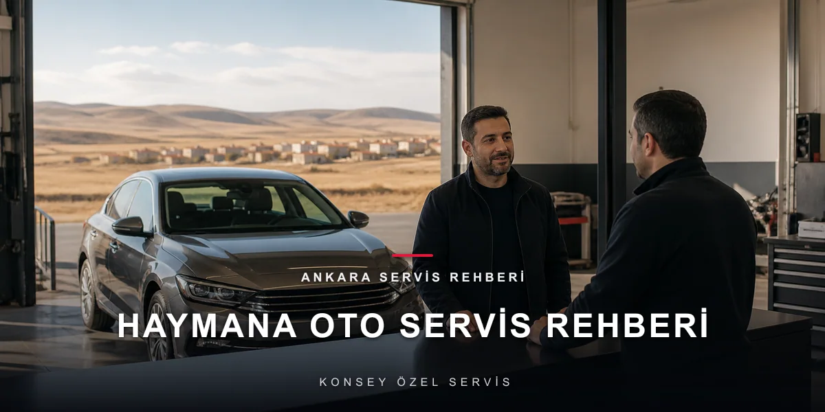 Haymana'da Oto Servis: Termal İlçenin Araç Gündemi için Konsey Özel Servis görseli