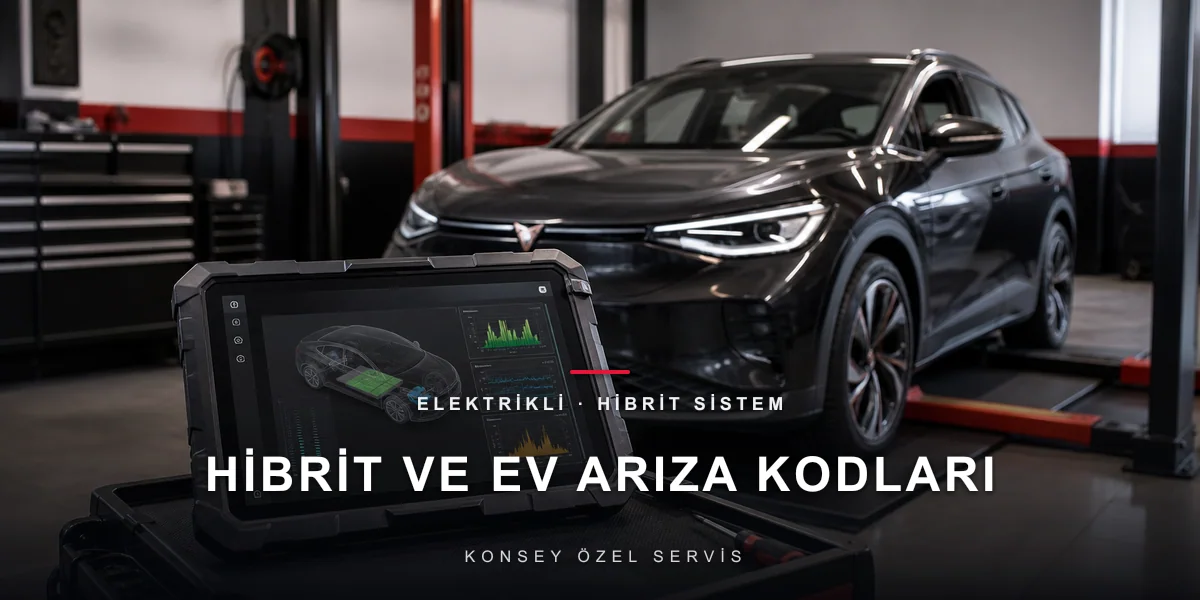 Hibrit ve Elektrikli Araç Arıza Kodları: P0Axx-P0Cxx Rehberi için Konsey Özel Servis görseli