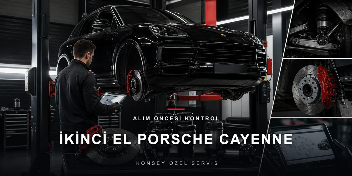 İkinci El Porsche Cayenne Alma Rehberi: Hava Süspansiyon, Fren, Servis Üçgeni için Konsey Özel Servis görseli