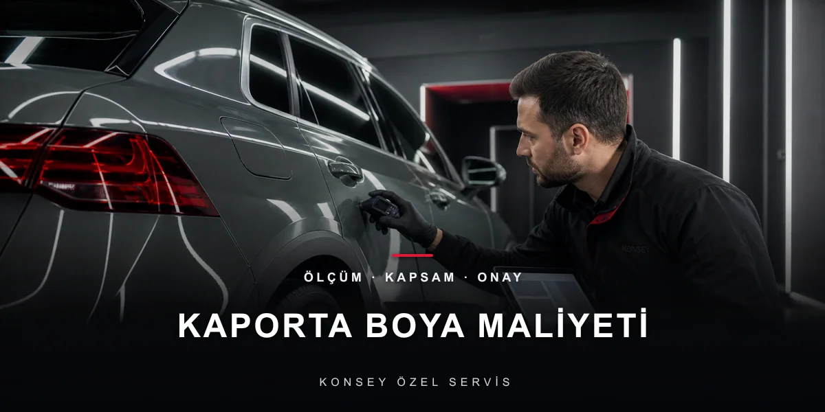 Parça Başı Boya Fiyatını Ne Belirler? Kaporta Ekonomisi için Konsey Özel Servis görseli