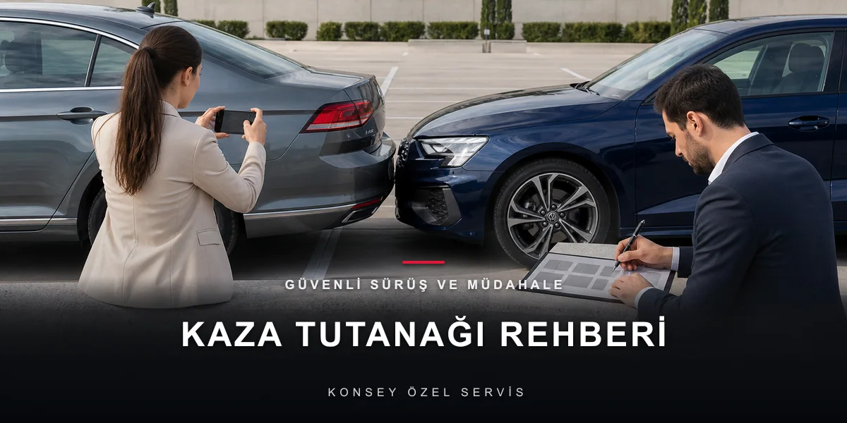 Anlaşmalı Kaza Tutanağı Nasıl Doldurulur? Hatasız Tutanak Rehberi için Konsey Özel Servis görseli