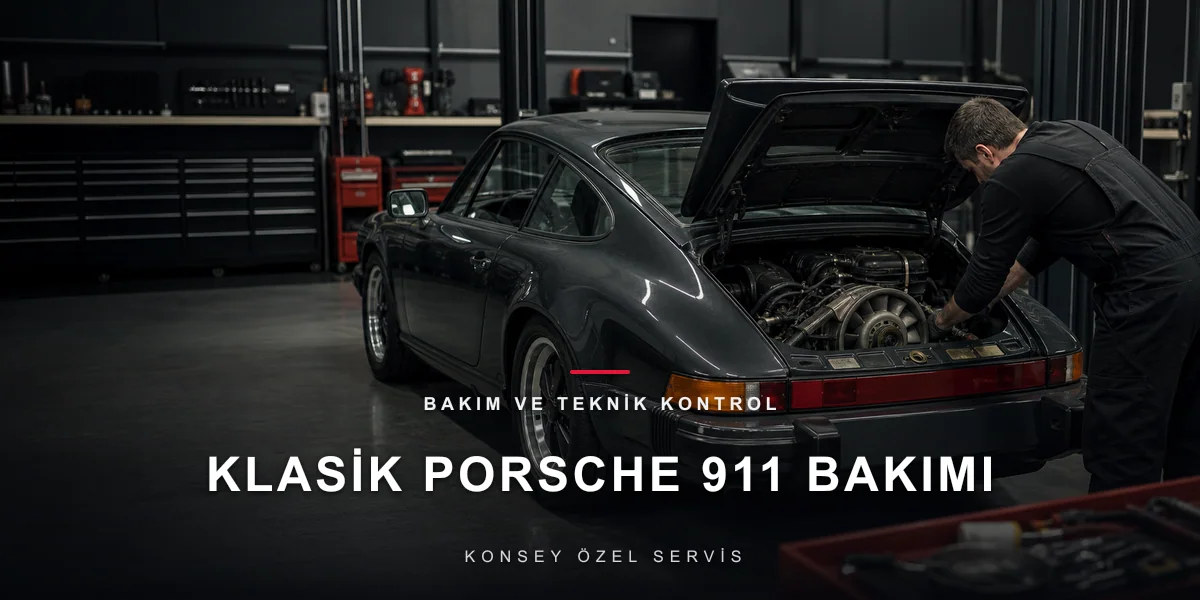 Klasik Porsche 911 Bakımı: Hava Soğutmalı Efsaneye Özen için Konsey Özel Servis görseli
