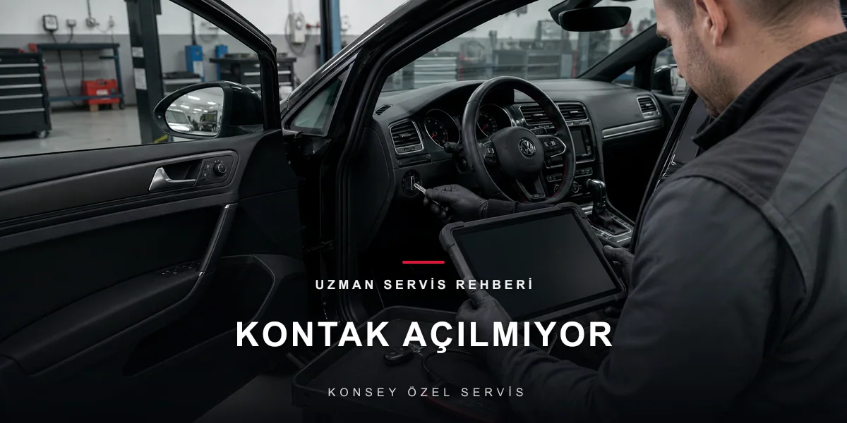 Kontak Açılmıyor / Dönmüyor: Anahtar mı, Kilit mi, Elektronik mi? için Konsey Özel Servis görseli
