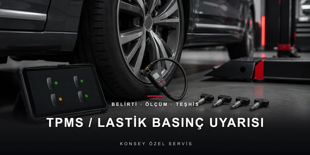 Lastik Ünlem İşareti (TPMS) Yandı — Adım Adım Ne Yapmalı? için Konsey Özel Servis görseli