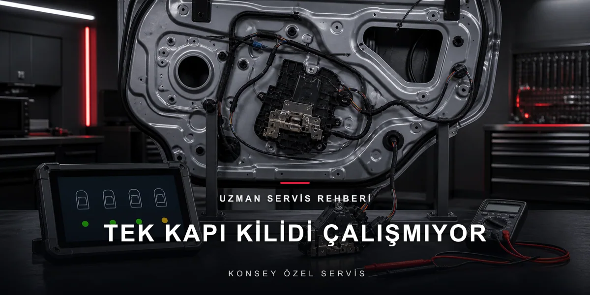 Merkezi Kilitte Tek Kapı Çalışmıyor: Yalnız Kalan Kapının Teşhisi için Konsey Özel Servis görseli