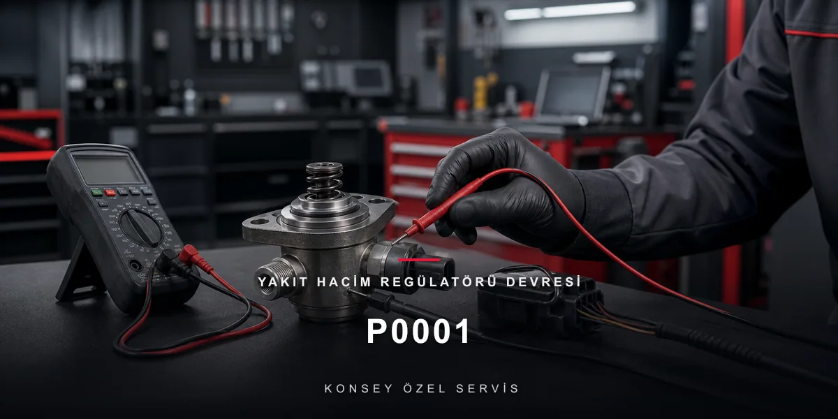 P0001 Arıza Kodu: Yakıt Hacim Regülatörü Devresi (P0001-P0004) için Konsey Özel Servis görseli