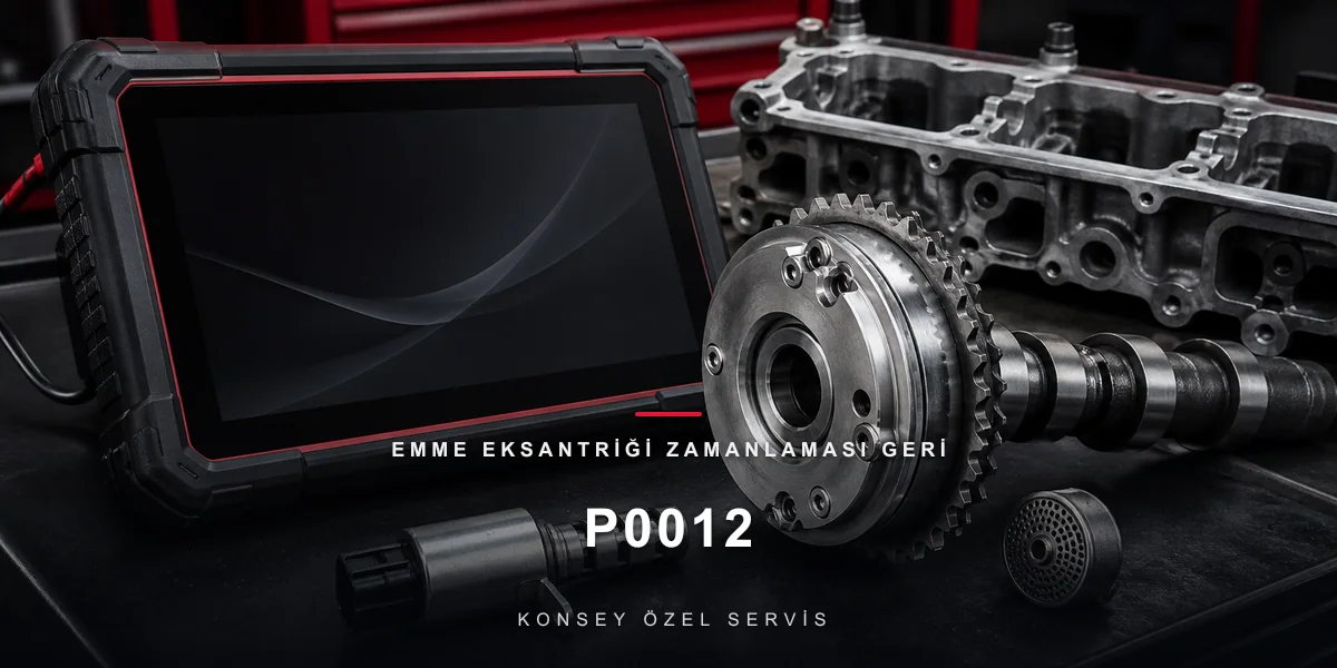 P0012 Arıza Kodu: Emme Eksantriği Zamanlaması Geri — Tembel VVT için Konsey Özel Servis görseli