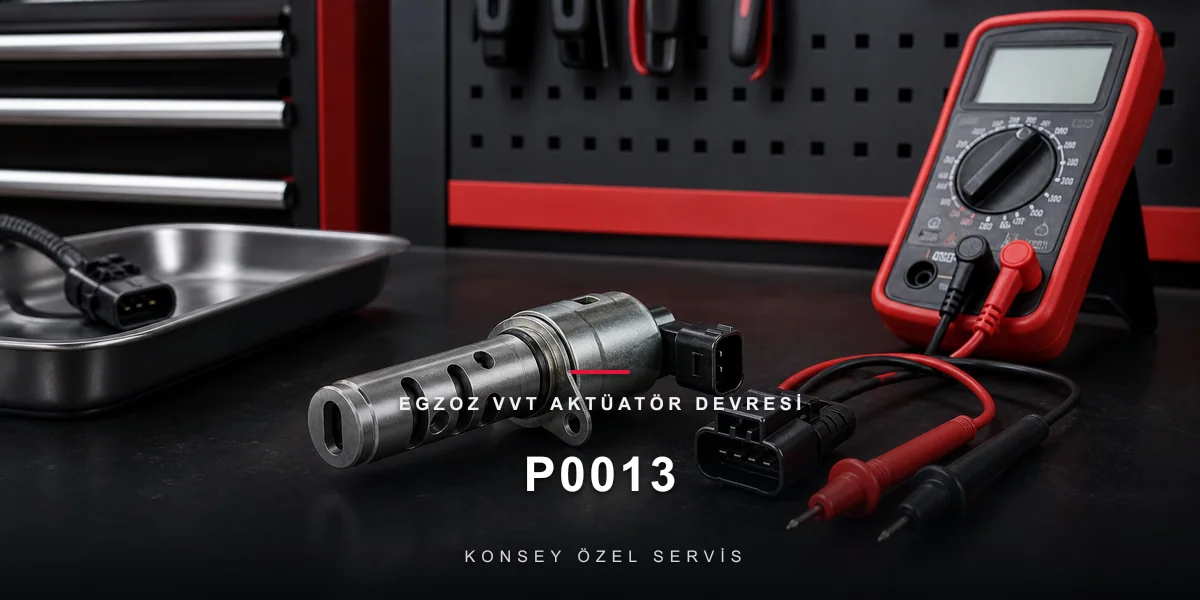 P0013 Arıza Kodu: Egzoz VVT Aktüatör Devresi — Teşhis Rehberi için Konsey Özel Servis görseli