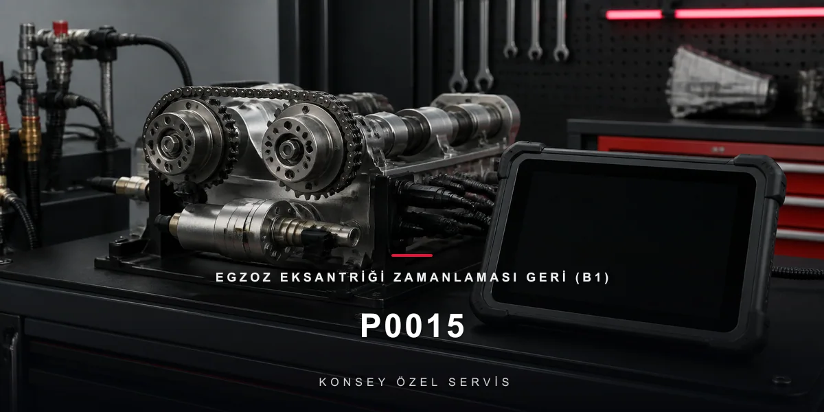 P0015 Arıza Kodu: Egzoz Eksantriği Zamanlaması Geri (B1) için Konsey Özel Servis görseli