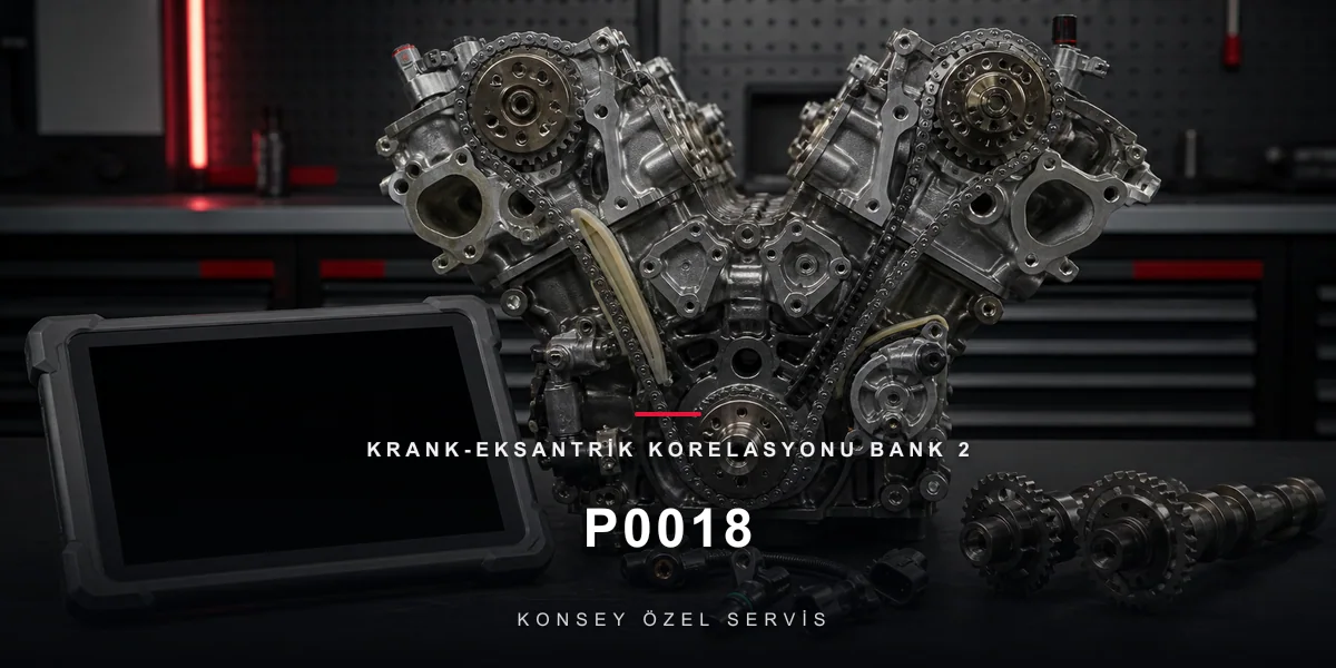 P0018 Arıza Kodu: Krank-Eksantrik Korelasyonu Bank 2 için Konsey Özel Servis görseli