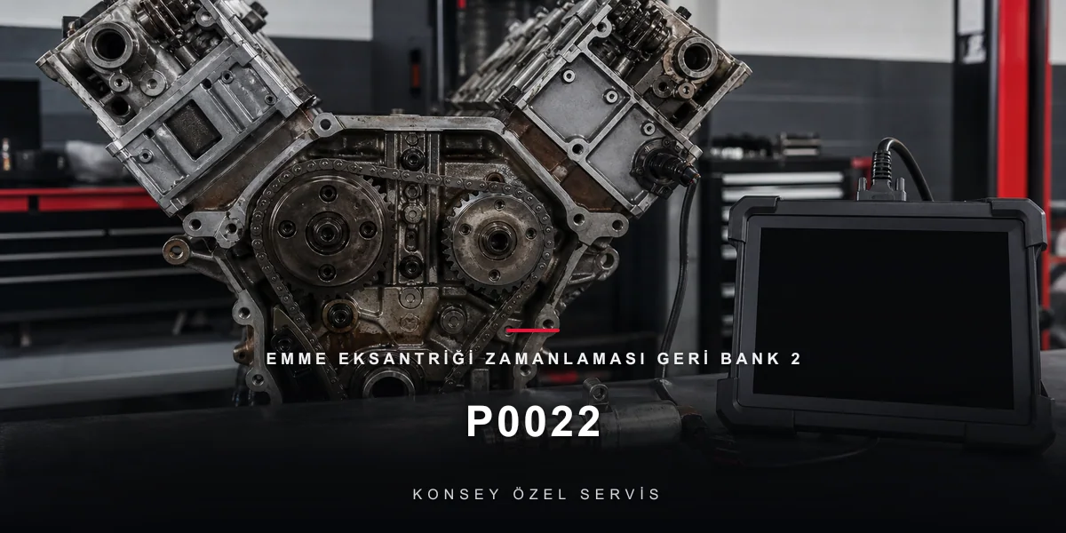 P0022 Arıza Kodu: Emme Eksantriği Zamanlaması Geri Bank 2 için Konsey Özel Servis görseli