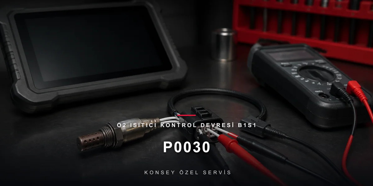 P0030 Arıza Kodu: O2 Isıtıcı Kontrol Devresi B1S1 için Konsey Özel Servis görseli