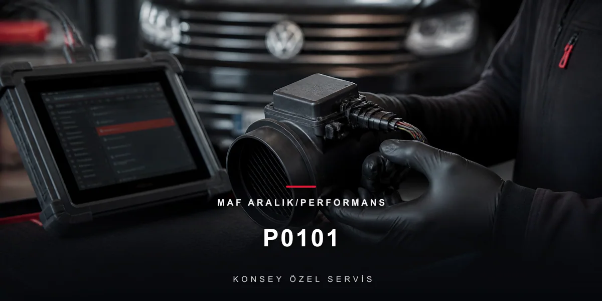 P0101 Arıza Kodu: MAF Aralık/Performans — 'Ölçüyor Ama Yanlış' için Konsey Özel Servis görseli