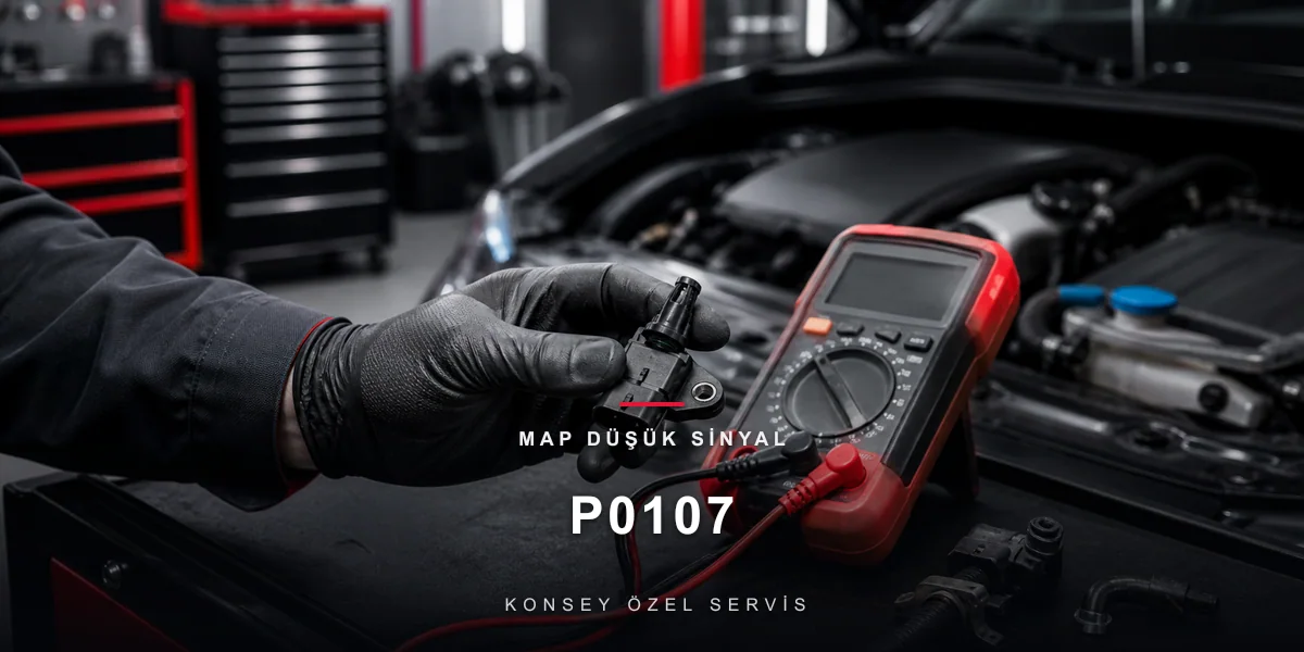 P0107 Arıza Kodu: MAP Düşük Sinyal — Dipte Takılı Basınç için Konsey Özel Servis görseli