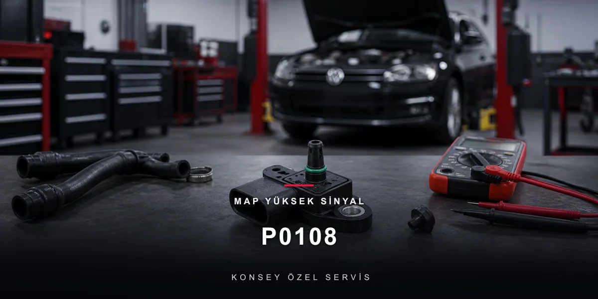 P0108 Arıza Kodu: MAP Yüksek Sinyal — Tavanda Takılı Basınç için Konsey Özel Servis görseli