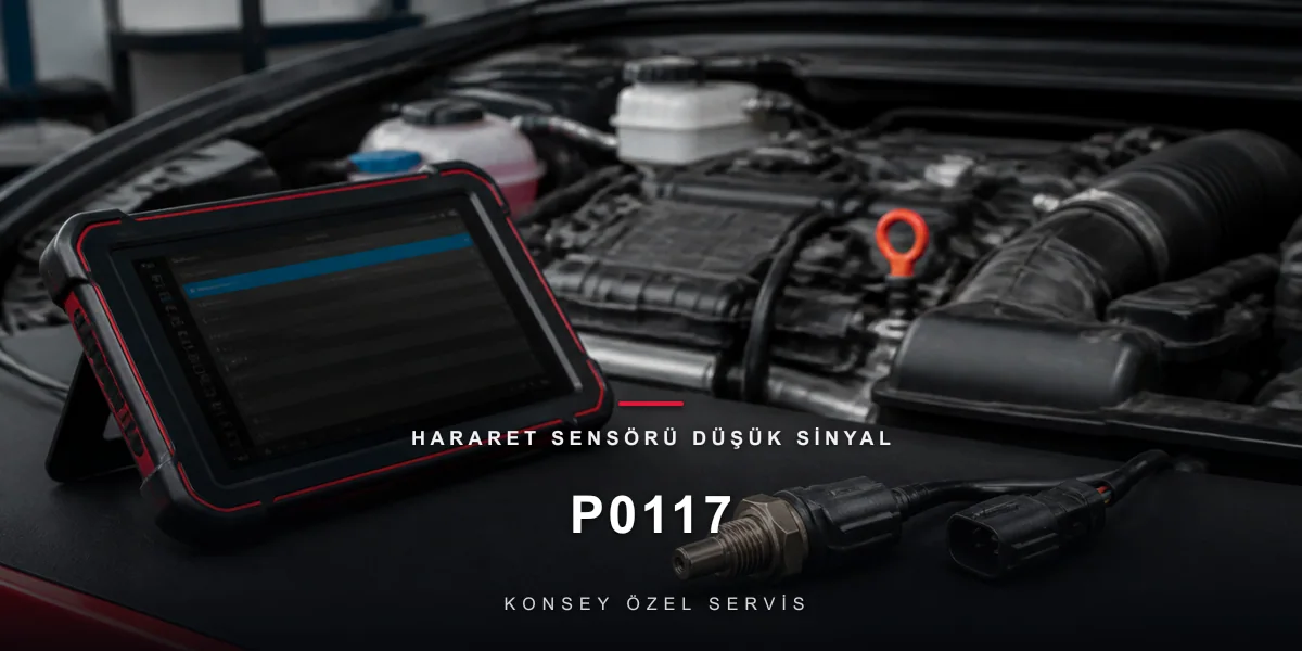 P0117 Arıza Kodu: Hararet Sensörü Düşük Sinyal — Yalancı Soğuk için Konsey Özel Servis görseli