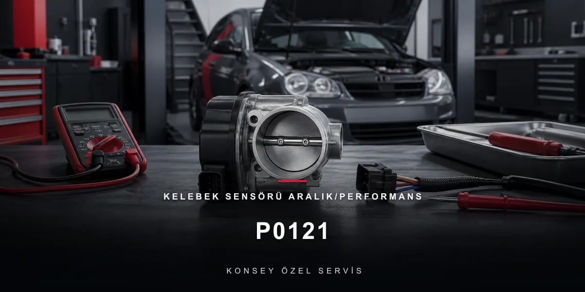 P0121 Arıza Kodu: Kelebek Sensörü Aralık/Performans — Şüpheli Açı için Konsey Özel Servis görseli