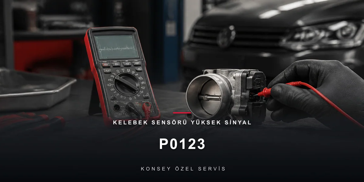 P0123 Arıza Kodu: Kelebek Sensörü Yüksek Sinyal — Tavana Yapışık Veri için Konsey Özel Servis görseli