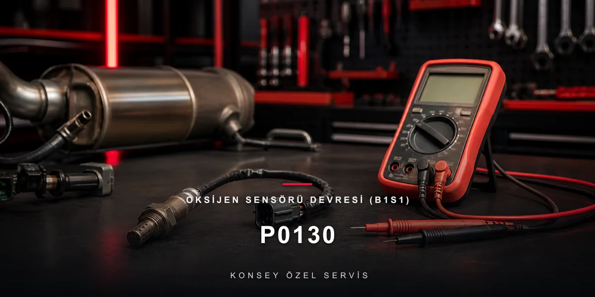 P0130 Arıza Kodu: Oksijen Sensörü Devresi (B1S1) — Ön Lambda için Konsey Özel Servis görseli