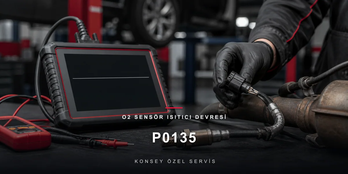 P0135 Arıza Kodu: O2 Sensör Isıtıcı Devresi — Soğuk Sabah Kodu için Konsey Özel Servis görseli